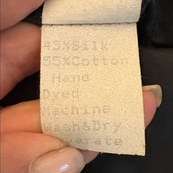 CP Shades gorgeous silk blend black dress w/ great pockets & belt. Made in USA - Picture 15 of 15